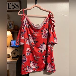 Open shoulder blouse